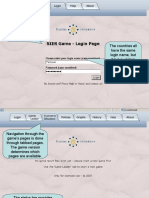 The Access Page of The SIER Game. This Can Be Found at (Choose Login)