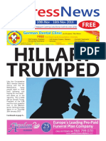 Hillary Trumped: Issue 34 10th Nov - 16th Nov 2016