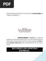 Modelo 517 Site Recurso Sentido Estrito Apelacao Intempestividade Intimacao PN188