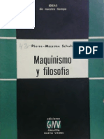 Maquinismo y Filosofía Pierre Maxime Schuhl 1937 Libro