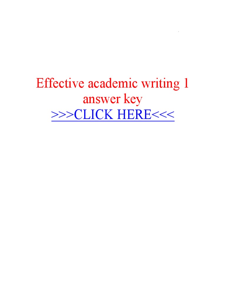 effective academic writing 3 the essay answer key pdf