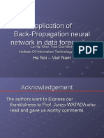 Application of Back-Propagation Neural Network in Data Forecast