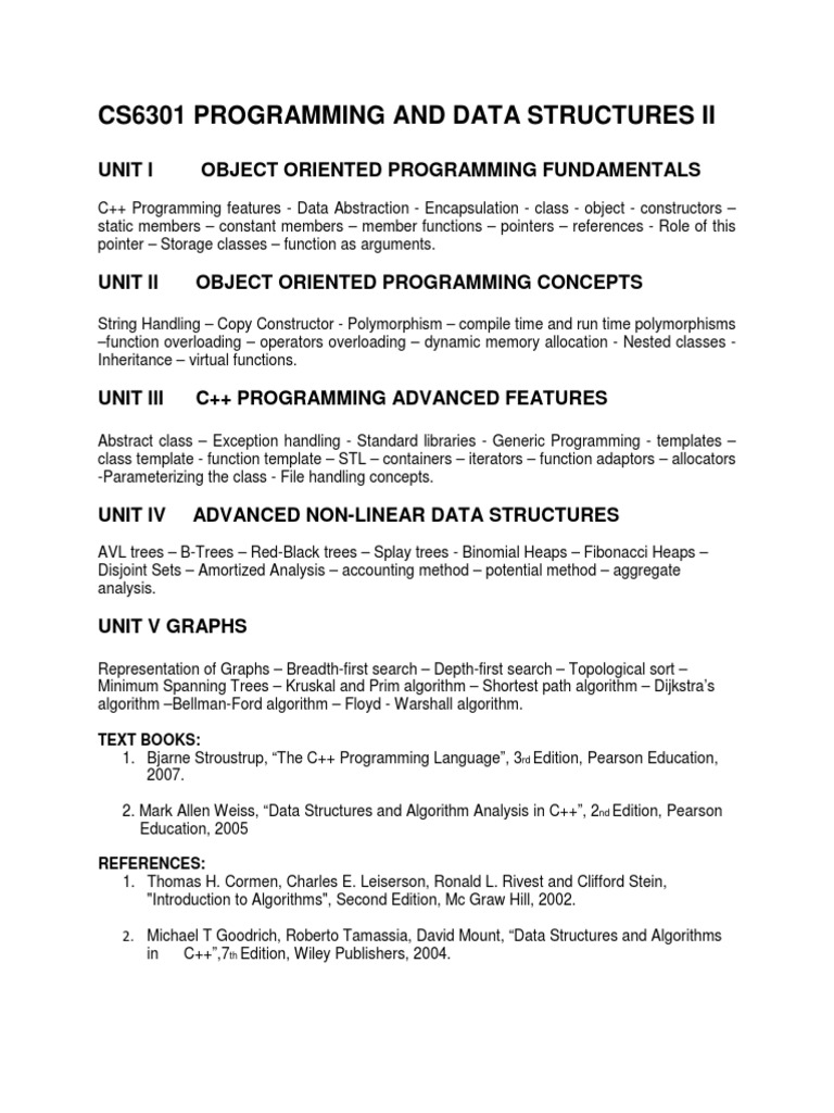 C++ Programming and Data Structures | PDF
