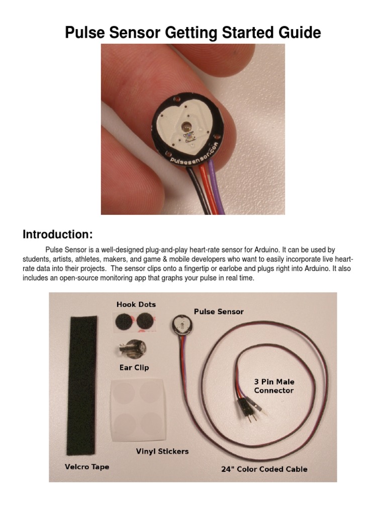 Pulse Sensor Getting Started Guide | PDF