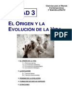 El Origen y La Evolución de La Vida CCMC 1º Bach BIL