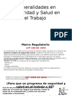 Generalidades en Seguridad y Salud en El Trabajo