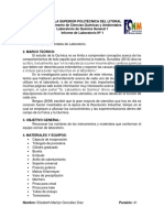 (Informe 1) Técnicas Elementales de Laboratorio