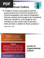 MGMT 371: Organizational Culture: Edgar Schein, 1992