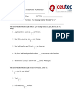 English III Unit 1 Homework Worksheet