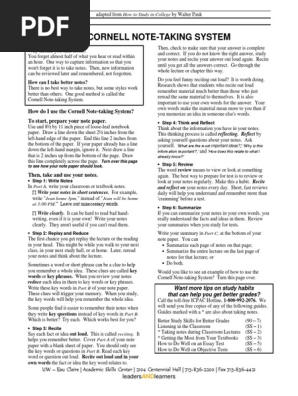 cornell notes