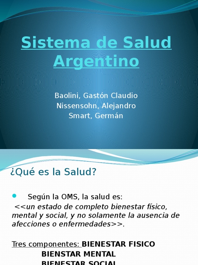 Sistema de Salud Argentino: Estructura y Desafíos | PDF | Sistema de ...