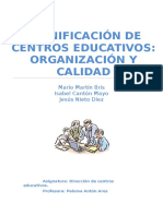 Planificación de Centros Educativos