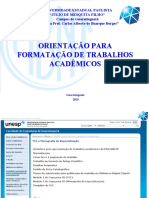 Orientacao Para Formatacao Trabalhos Academicos 2015