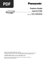 Manuel Panasonic KX-NS500