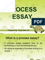 Process Essay: Prepared By: Tang Tsiao Yin