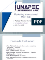 Clases Marketing Internacional Septiembre Diciembre 2016