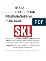 SKL Bahasa Indonesia Dengan Pembahasannya Plus Soal