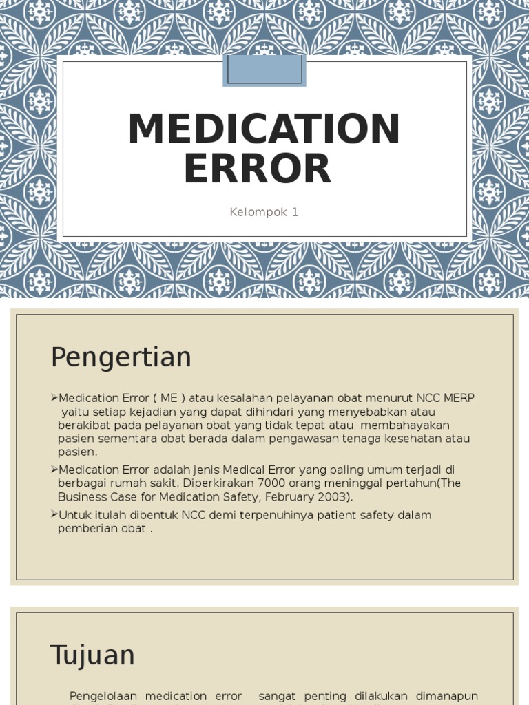Medication Error | PDF