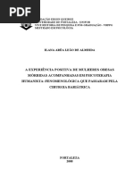 ALMEIDA,L.a.L. (DISSERTAÇÃO) a Experiencia Positiva de Mulheres Obesas Morbidas Acompanhadas Em Psicoterapia Humanista