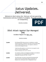 Dyn Status Updates. Delivered.: Ddos Attack Against Dyn Managed Dns