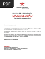 Manual de Fiscalização Dia Da Eleição 2016