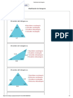 Clasificación de Triangulos