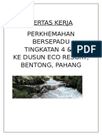 Kertas Kerja Perkhemahan Bersepadu Kokurikulum Ke Dusun Eco Resort