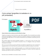 Extraer Tipografias Incrustadas PDF