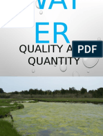 Water Quality and Quantity