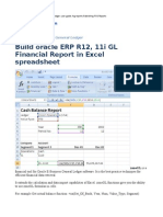Build Oracle ERP R12, 11i General Ledger Financial Report