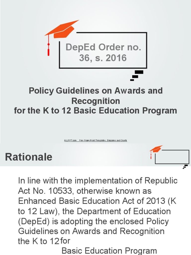 DepEd Awards and Recognition Guidelines | PDF