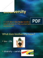 How biodiversity contributes to ecosystem sustainability