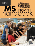 ASIJ Middle School Handbook 2010-11