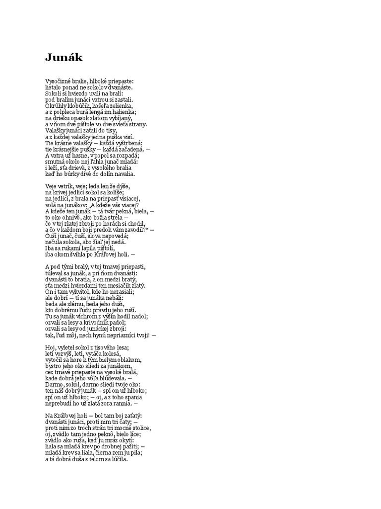 Samo Chalupka Junák