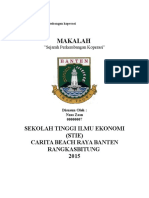 Makalah Sejarah Perkembangan Koperasi