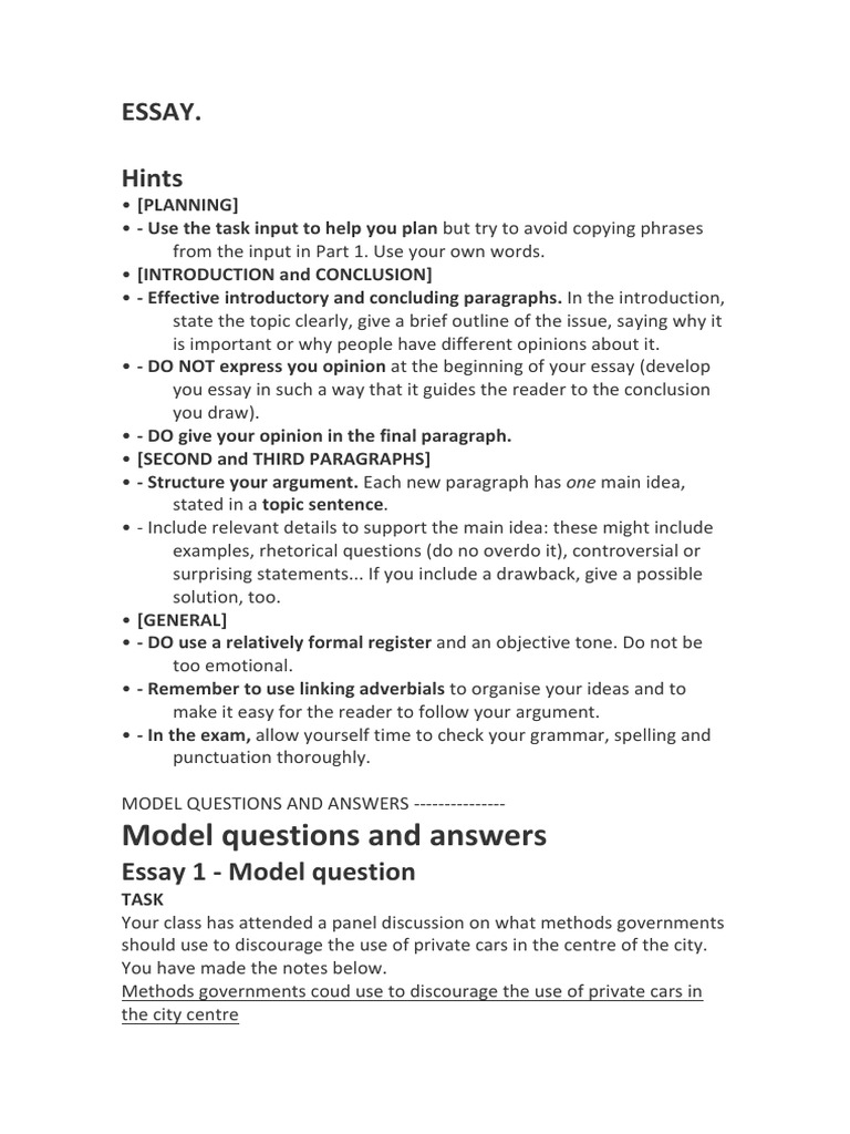 cambridge cae essay structure