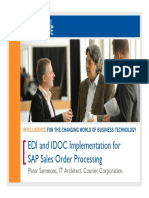 2504 EDI and IDOC Implementation for SAP Sales Order Processing