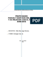 Propiedades Fisicas y Quiimicas Del Agua