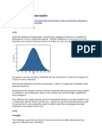 Definitions of Abnormality: Statistical Infrequency AO1