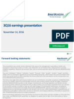 3Q16 Earnings Presentation