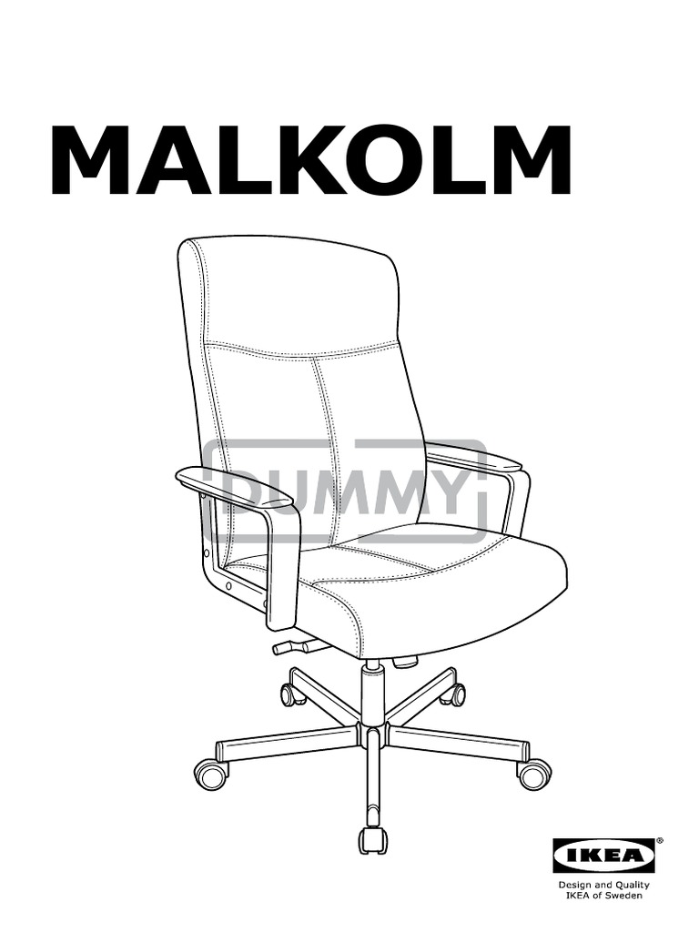 IKEA MALKOLM Office Chair PDF