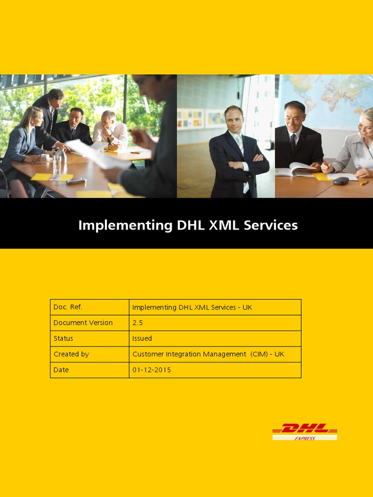 DHL XML Services Implementation Guide | PDF | Xml | Xml Schema