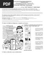 Prova de Ciên. Humanas 3 Trim. 2016