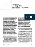 Repair of Pancreatic P-Cells: A Relevant Phenomenon in Early IDDM?