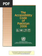 Accessibility Code of Pakistan 2016