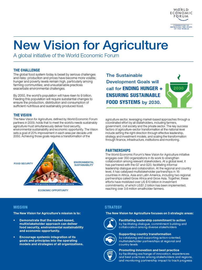 New Vision For Agriculture PDF World Economic Forum Sustainability