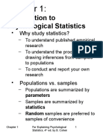 Introduction To Psychological Statistics