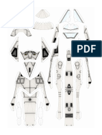 Vf9 Fixed White Paper Crafts - Saga Robotech Ramon Isidro Martinez