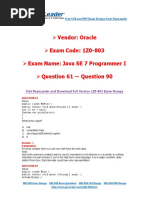 2016 New 1Z0 803 Exam Dumps For Free VCE and PDF 61 90 PDF