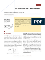 Development of WB Power Amp For RF MW Front-End